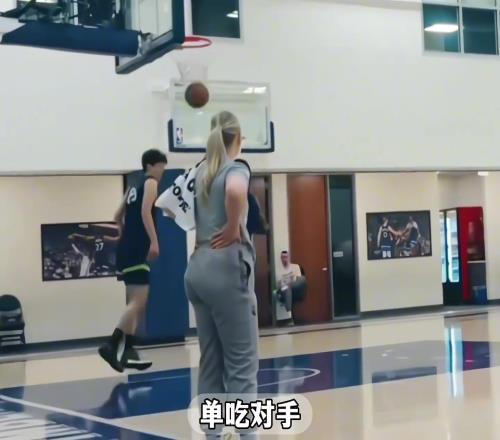 森林狼试训强硬表现惊艳全场!这次杨瀚森真要进NBA了