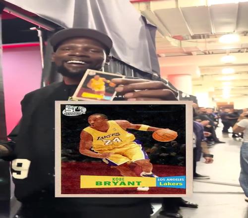 杜兰特开球星卡盲盒最后一张抽出科比瞬间开心:MVP