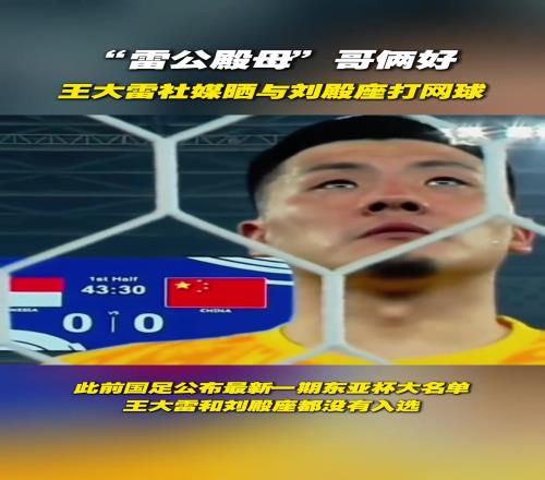 “雷公殿母”哥俩好,王大雷社媒晒与刘殿座打网球