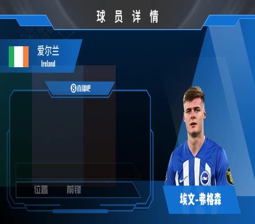 球员集锦:爱尔兰天才前锋!多家豪门仍在观察的目标伊万弗格森