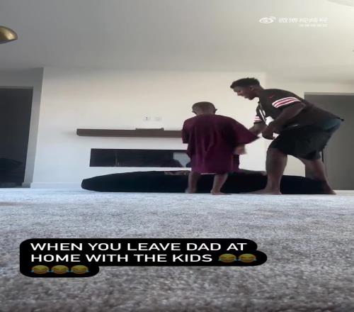 笑死!原来尼克杨在家带孩子,就是这样扔孩子玩啊