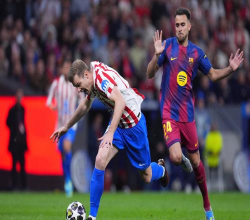 这集我老看巴萨对阵马竞两回合均有球员因DOGSO被罚下