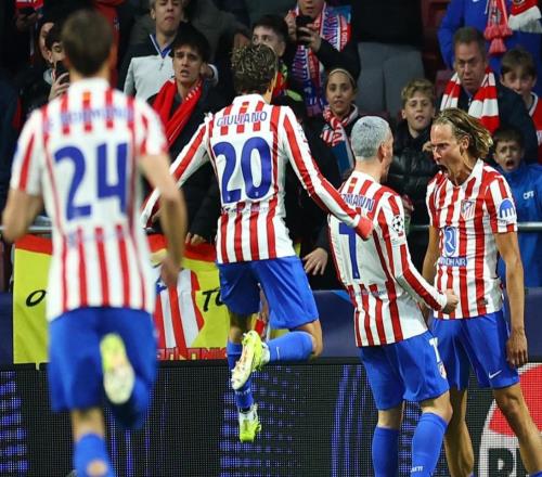 10場歐冠造10球！馬競神鋒大爆發，全場最佳，西蒙尼締造隊史神跡