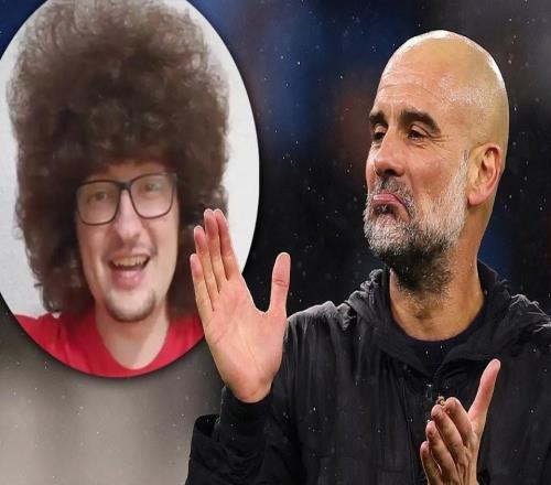 调侃曼联球迷蓄发哥,曼城官方:五连胜,是时候修剪一下了