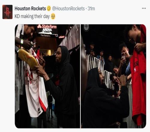 NBA季前賽：火箭大面積輪休仍輕取老鷹謝潑德29+6+6奧科吉28+3