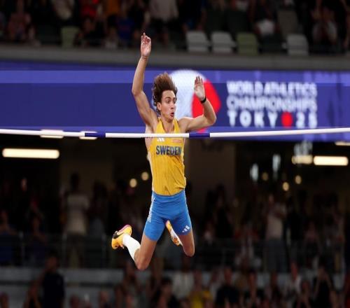 6米30！杜普蘭蒂斯第14次打破男子撐竿跳世界紀錄