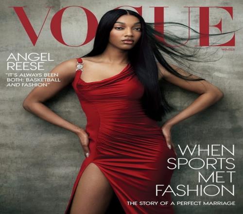 WNBA新星安吉爾里斯登上了時尚雜志《VOGUE》封面