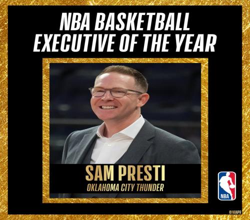 68勝14負(fù)！NBA本賽季最佳高管：雷霆總經(jīng)理普雷斯蒂