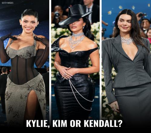 卡戴珊MetGala：詹娜鏤空西裝金卡鱷魚皮裙小妹大秀美胸