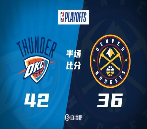 凌晨打鐵聲刺耳！雷霆半場(chǎng)領(lǐng)先掘金6分雙方三分均22中3罰球920