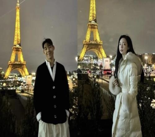 如果有天你成了別人老婆韓國國腳宋旼奎未婚妻是韓國前PUBG女主持郭敏善