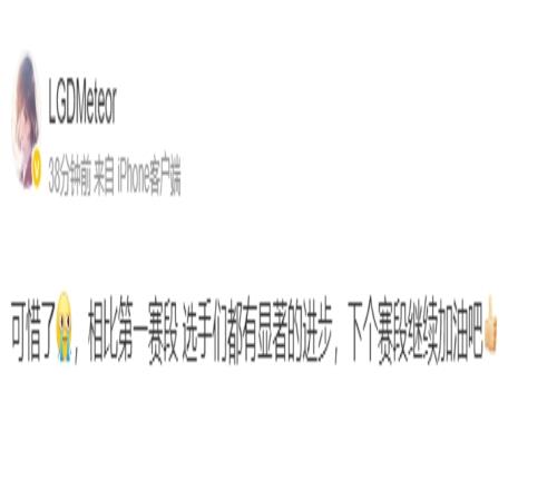 LGD教練Meteor賽后更博：可惜了，相比第一賽段選手們都有顯著的進(jìn)步