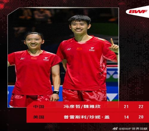 印尼羽毛球公開賽混雙首輪：馮彥哲魏雅欣20擊敗對(duì)手，晉級(jí)次輪