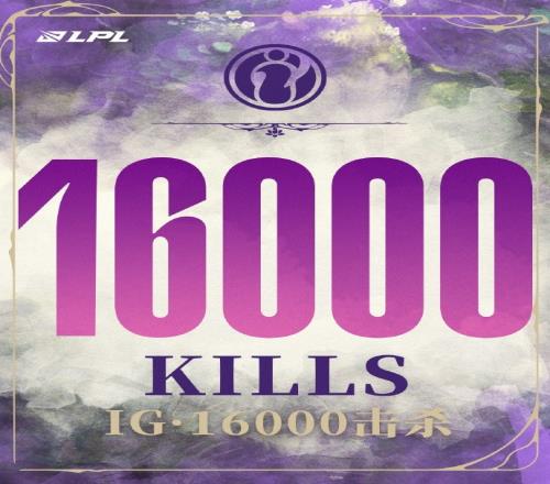 新的里程碑达成了!iG成LPL首个达成16000杀的队伍