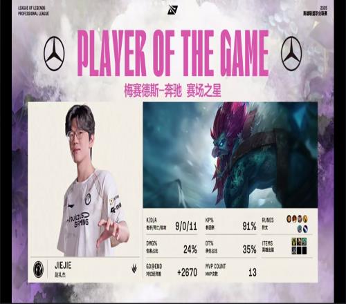 巨棒掌强权!Jiejie巨魔完美节奏砍下9011的华丽战绩斩获MVP!