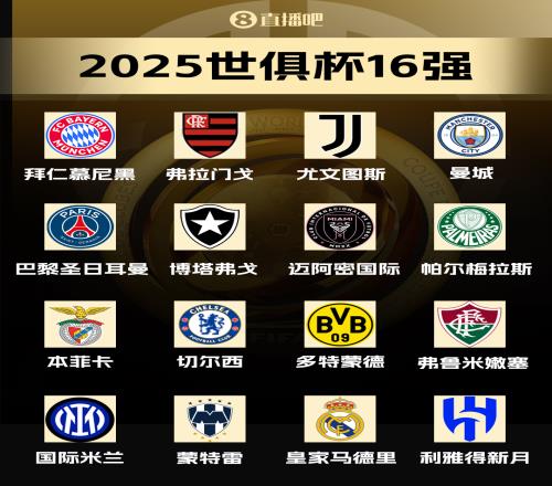 世俱杯16强出炉！皇城仁、巴黎国米豪强云集，马竞出局迈阿密在列