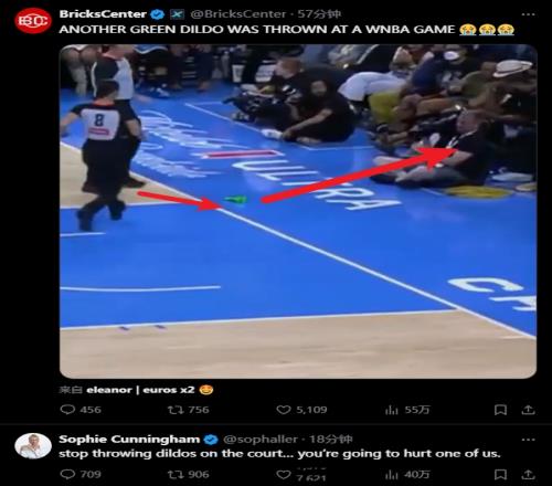 WNBA再現假陽具！坎寧安呼吁：請停止投擲它這樣會傷害到我們