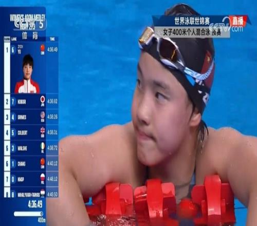 今晚沖擊領獎臺！12歲于子迪小組第一，進女子400米混合泳決賽