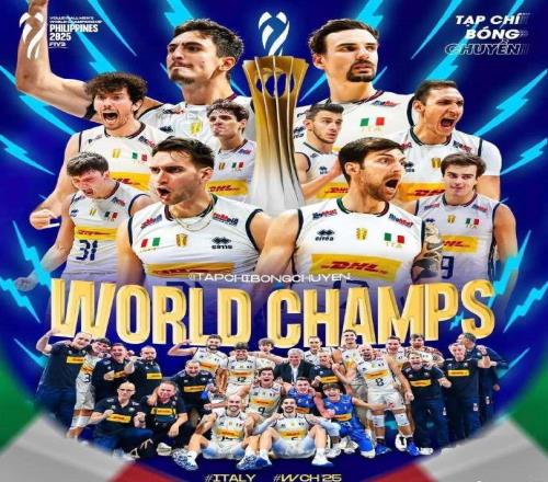 男排世錦賽：意大利31戰勝保加利亞，成功衛冕