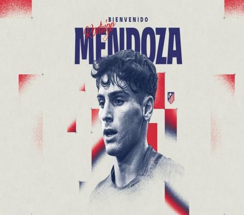 官方:马竞签埃尔切中场罗德里戈门多萨据悉转会费1600万欧