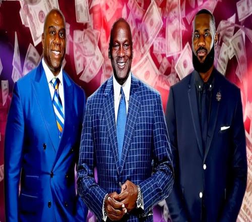 NBA最富有首發(fā)五虎：喬丹38億美元領(lǐng)銜詹姆斯魔術(shù)師超10億上榜