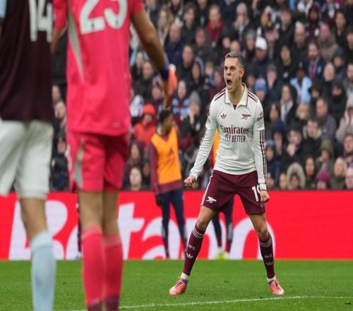 特罗萨德英超对维拉参与5球,仅次于他对利物浦和狼队