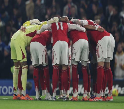 阿森納上半賽季面對其他傳統Big5戰績：2勝2平1負