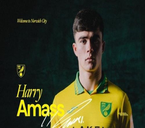 官方:诺维奇租借曼联后卫哈里阿马斯,租期半个赛季