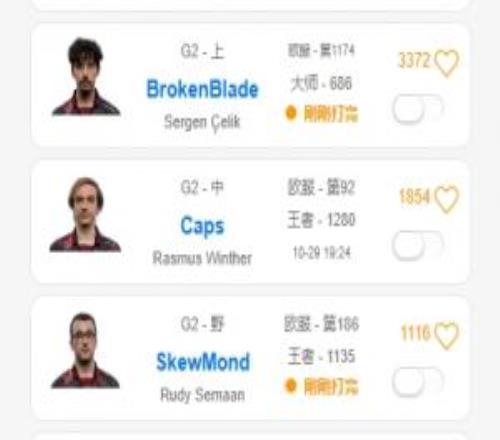 今天沒有訓練賽打G2今日全員在峽谷之巔瘋狂排位