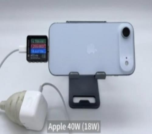 博主實測：iphonessAir峰值充電功率18W19W充電速度17係列中墊底