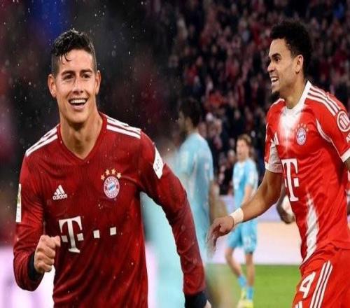 继J罗之后,迪亚斯是第二位在德甲戴帽的哥伦比亚球员