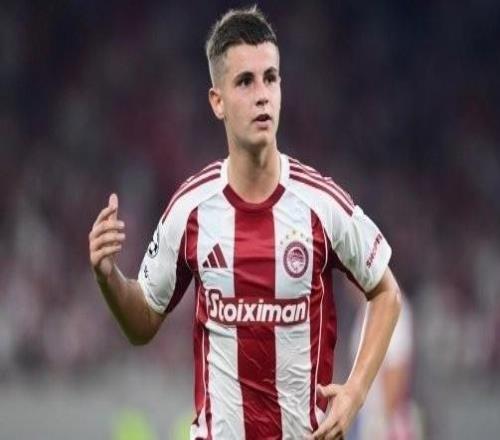 斯基拉:枪手、曼联等俱乐部有意奥林匹亚科斯小将穆扎基蒂斯