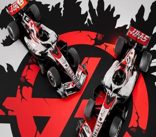 哈斯车队新涂装：哥斯拉