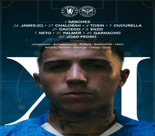 切爾西首發(fā)：帕爾默、加納喬先發(fā)