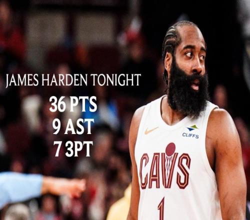 阿特金森高呼哈登拯救骑士!轰36+9+7创六纪录36岁仍托底超巨