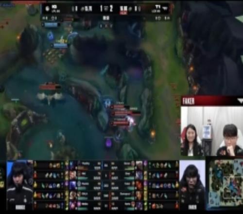 Faker反复观看T1三人抓TS挖掘机:牛头顶的方向不对轮子妈大晚了