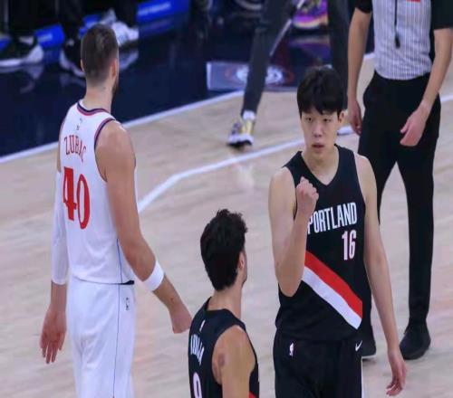 NBA开拓者客场107114不敌快船杨瀚森替补4分20秒得2分1篮板