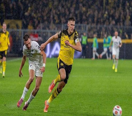 多特蒙德20霍芬海姆,布兰特、施洛特贝克破门