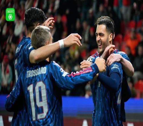 阿森納客場(chǎng)30布拉格斯拉維亞，梅里諾雙響，薩卡點(diǎn)射