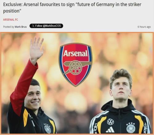 法尔克：阿森纳领先新星特雷索尔迪争取！枪手10人退出本期国家队