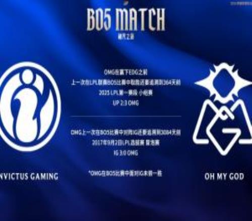 OMG队史Bo5对阵iG未尝一胜上次双方Bo5交手已是3084天前