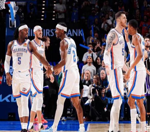 NBA西部最新積分榜:雷霆6連勝排第1,馬刺5連勝第2,勇士下滑第4