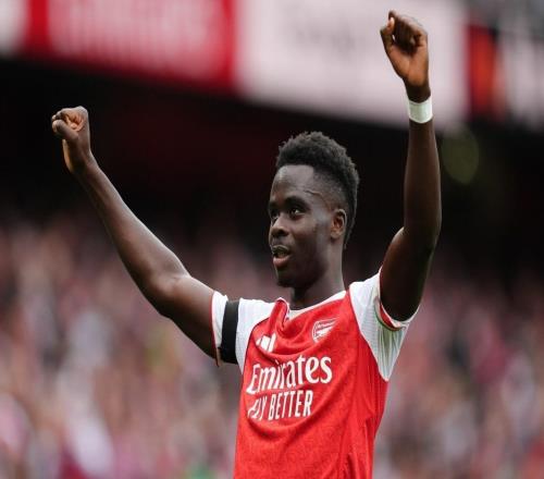 有心得,萨卡近4次做客维拉公园球场斩2球1助攻