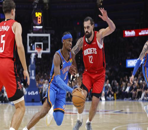 雷霆&火箭揭幕战是历史上第6次双加时,其中火箭占据3次