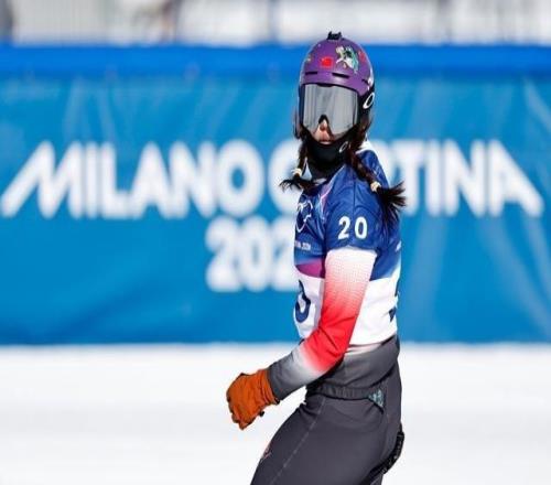 四年后，藏族單板滑雪運動員擁青拉姆終于滑過了奧運終點線