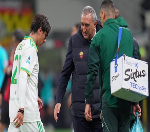 跟队:迪巴拉左腿股二头肌出现中度损伤,将缺阵大约三周