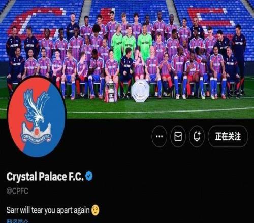 杀人诛心水晶宫官媒更改简介:萨尔会再次将你们撕成碎片!