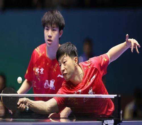 马龙首秀!搭档黄友政为北京乒乓队拿下全运会男团第一分
