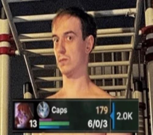 G2分享Caps阿萝拉战绩并配文：他今天可是来真的