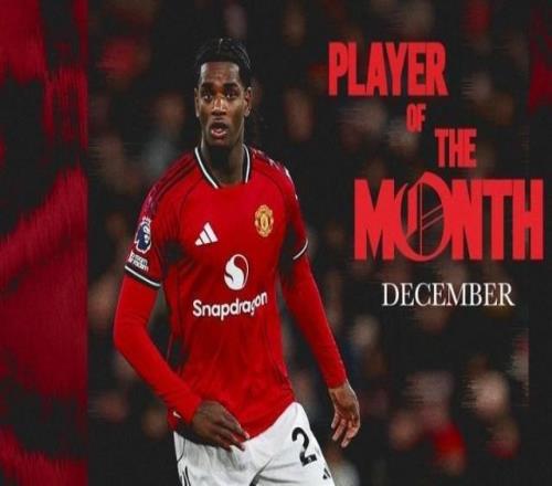艾登希文当选曼联12月最佳球员